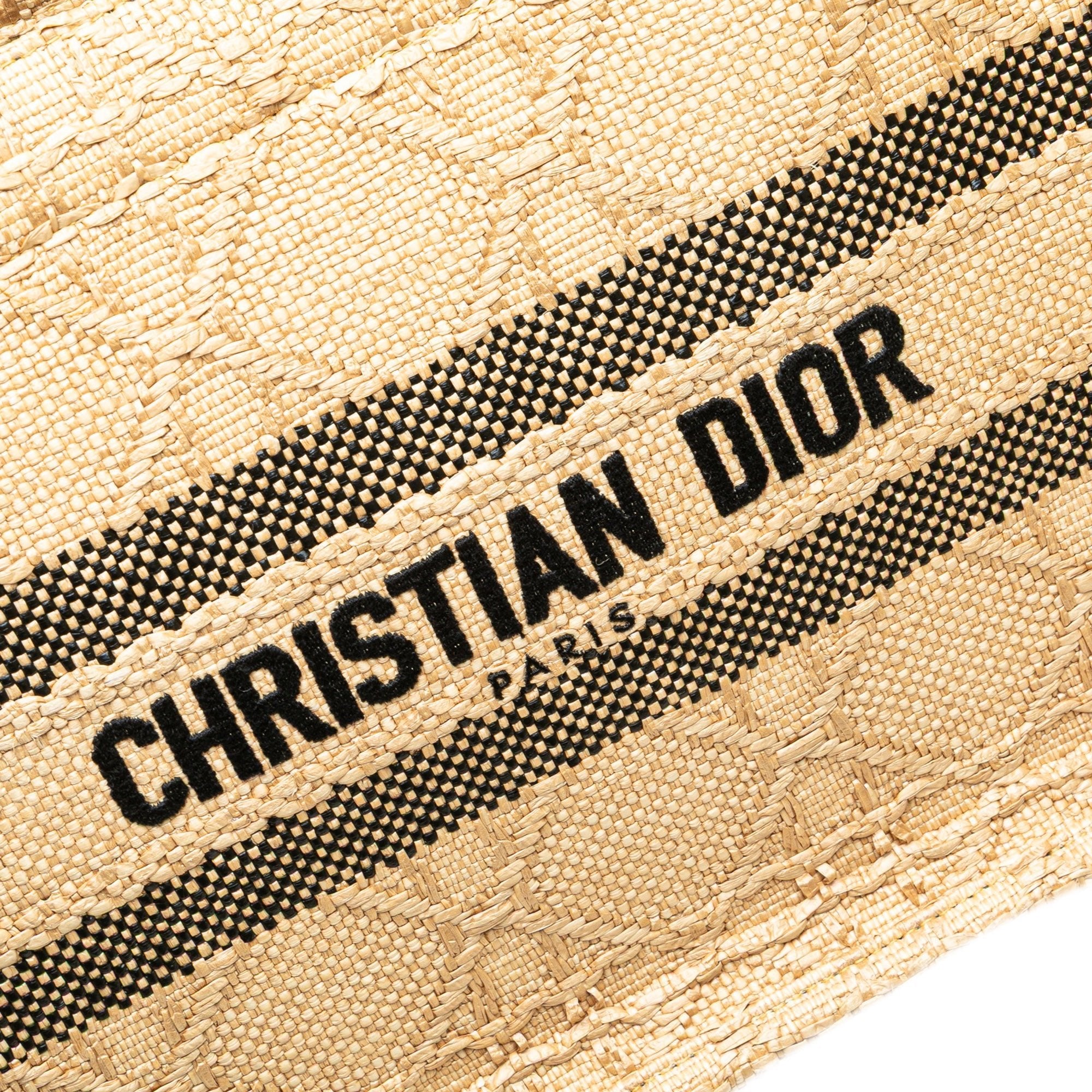 Dior Small Raffia Cannage Book Tote - The Boutique
