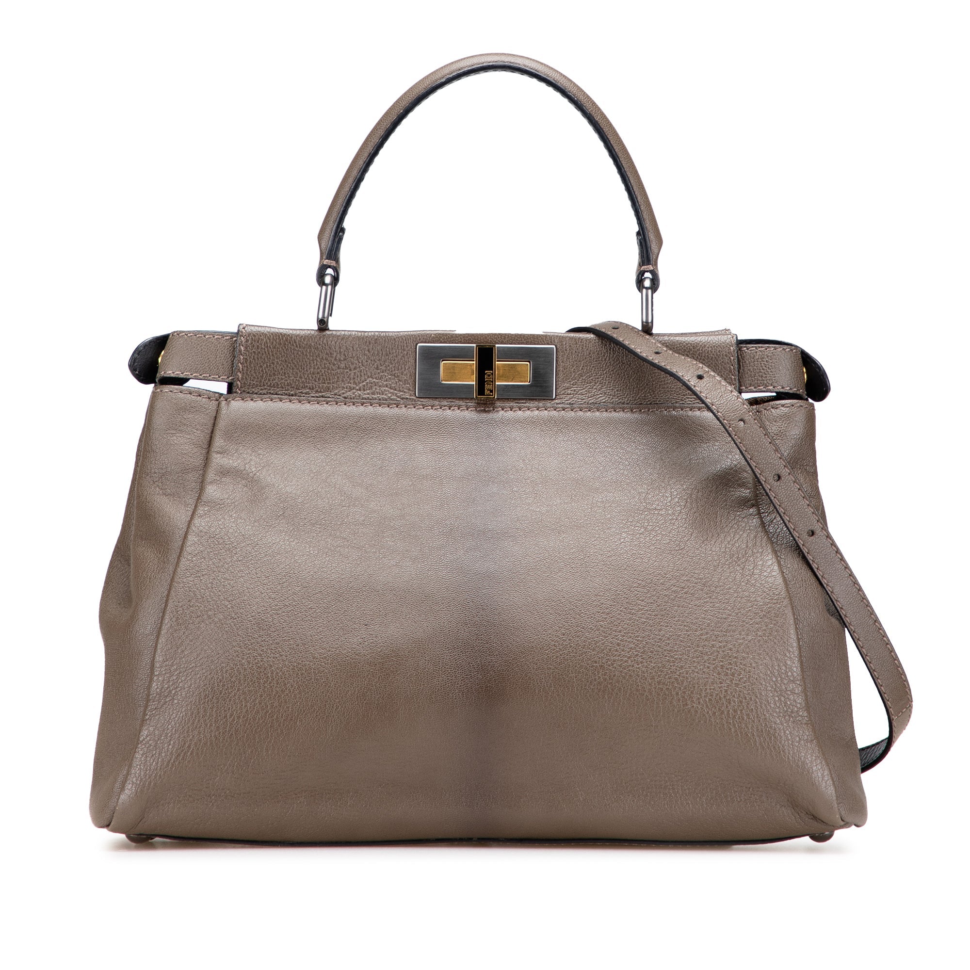 Fendi Medium Calfskin Peekaboo Iconic Satchel - The Boutique