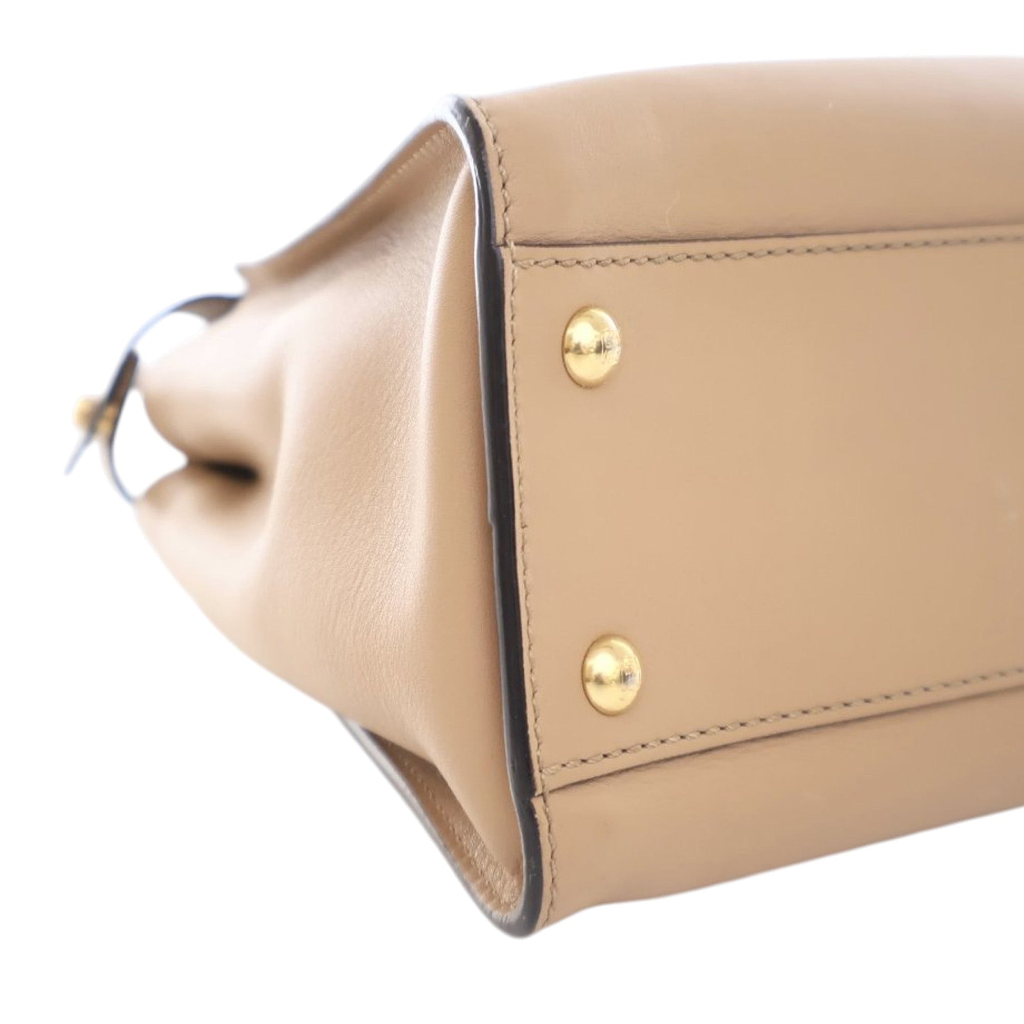 Fendi Medium Leather Peekaboo Iconic Satchel - The Boutique