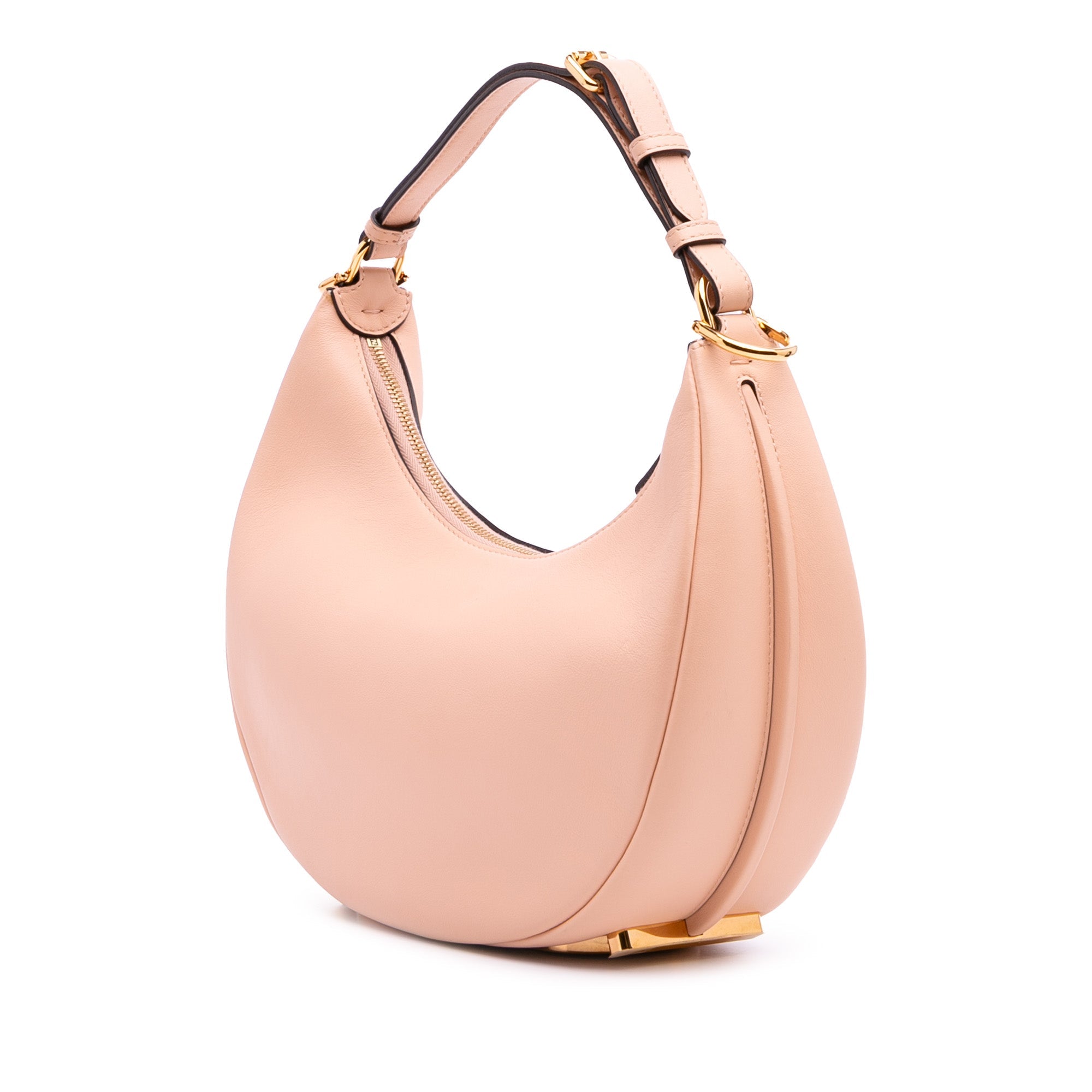 Fendi Small Leather Fendigraphy Hobo - The Boutique