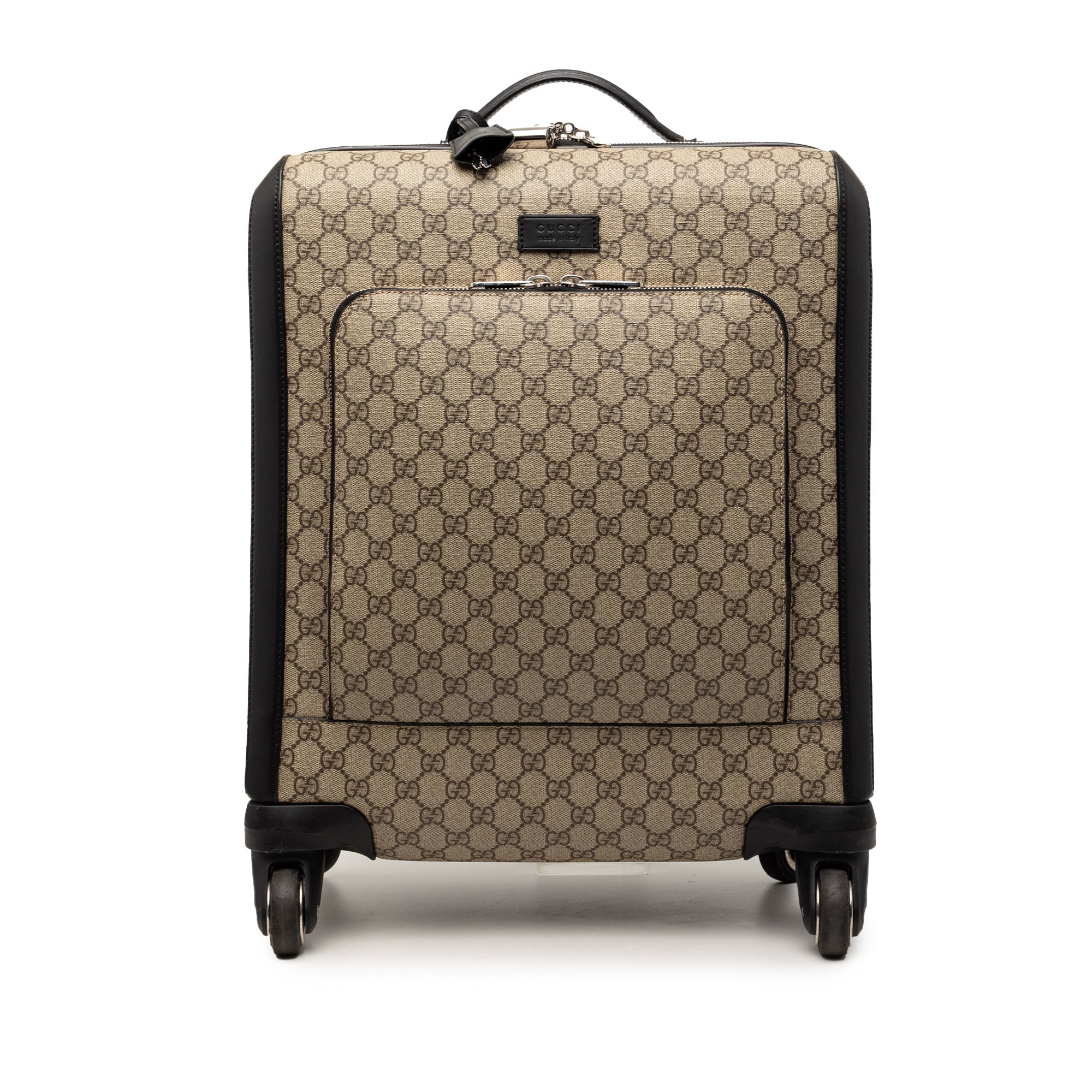 Gucci GG Supreme Carry On Rolling Suitcase - The Boutique