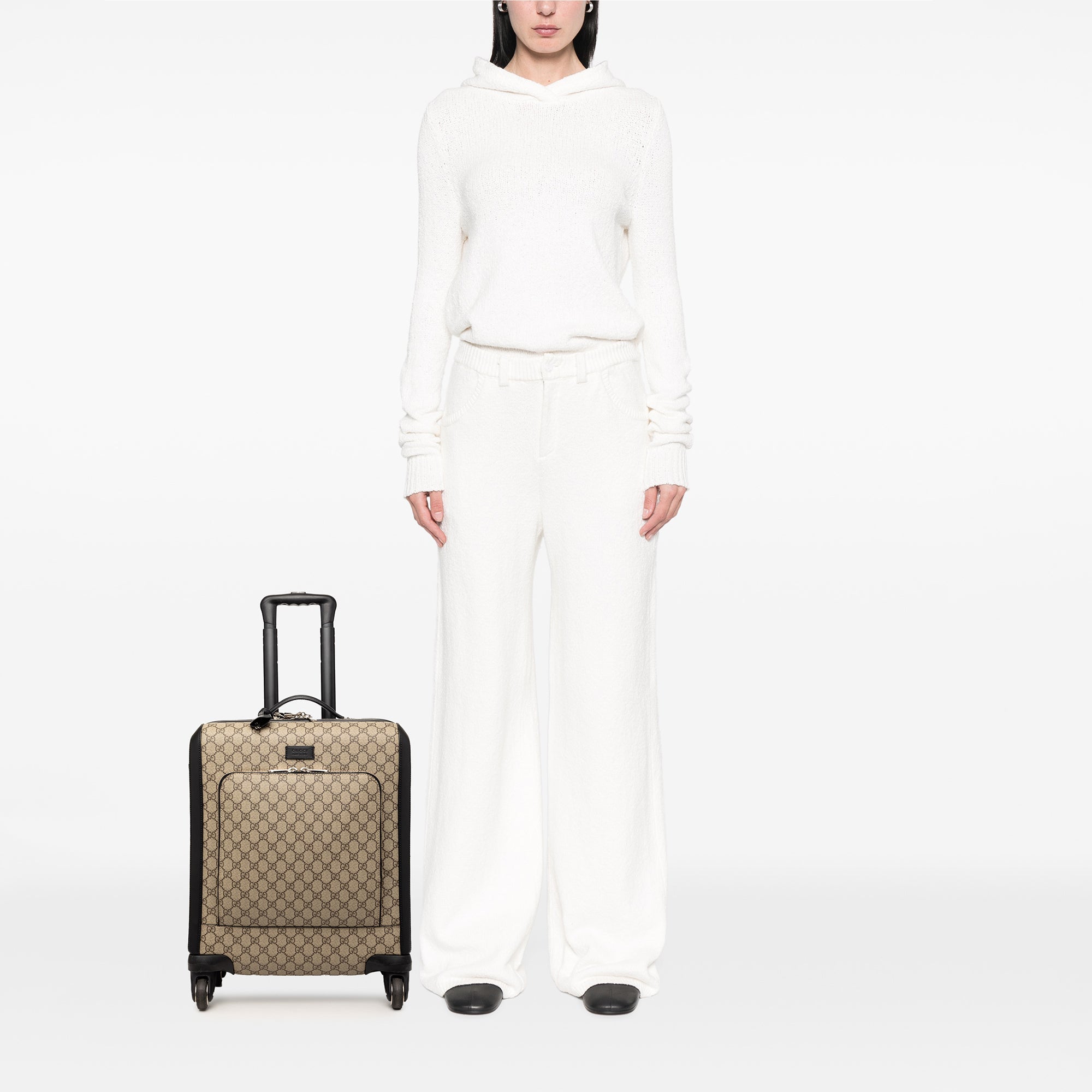 Gucci GG Supreme Carry On Rolling Suitcase - The Boutique