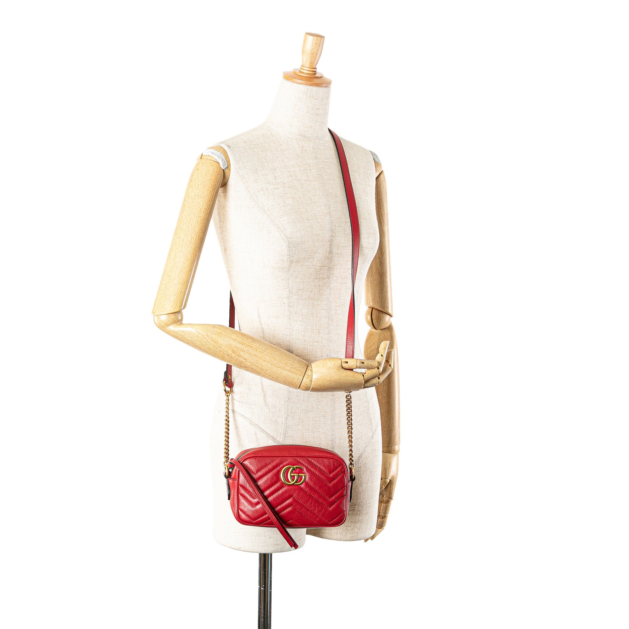 Gucci Mini GG Marmont Matelasse Leather Crossbody - The Boutique
