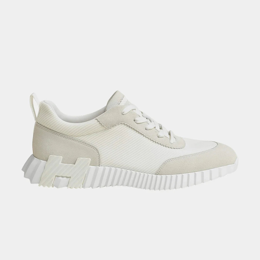 Hermes Bouncing Sneaker in Technical Mesh and Suede