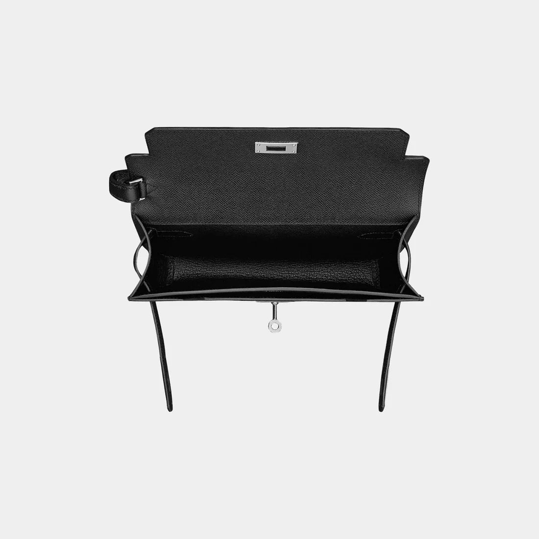 Hermes Kelly Depeches 25 Black PHW