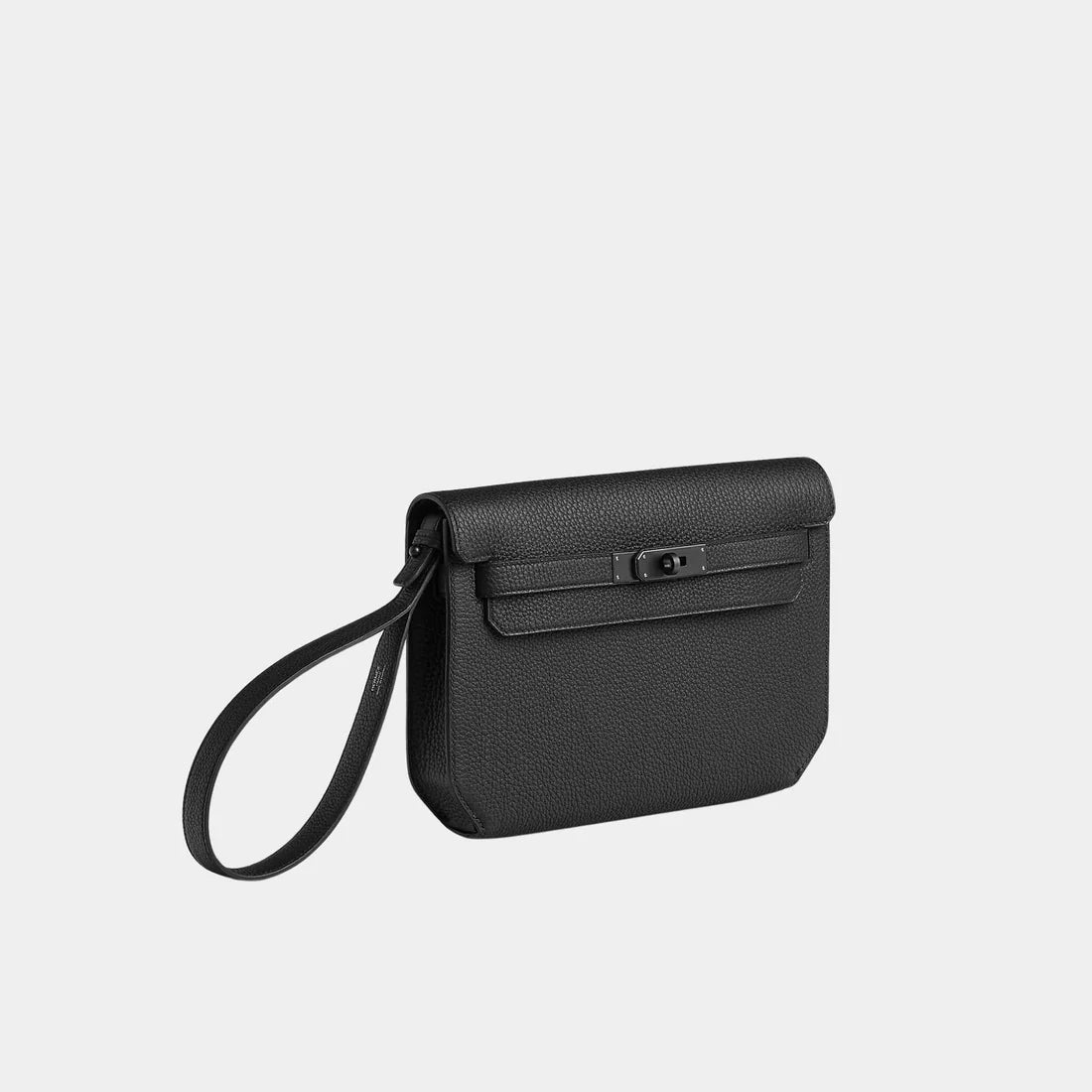 Hermès Kelly Dépêches 25 Black Togo So Black Hardware