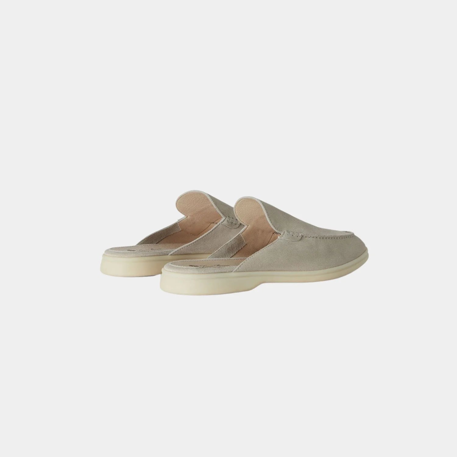 Loro Piana Babouche Walk Loafer in Suede Calfskin Classic Beige colour