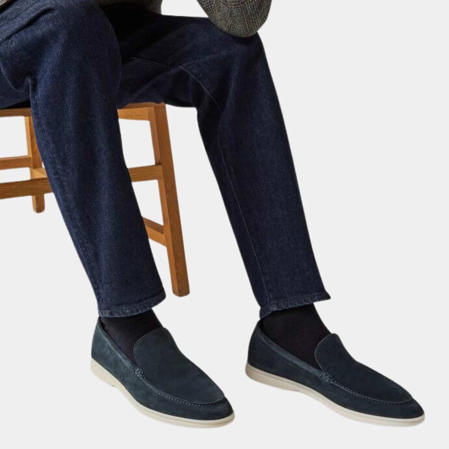 Loro Piana Summer Walk Loafers in Suede in Light Petal Colour