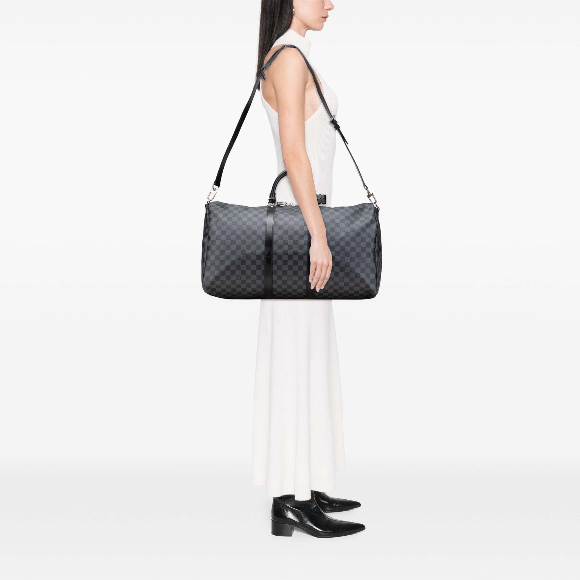 Louis Vuitton Damier Graphite Keepall Bandouliere 55 - The Boutique