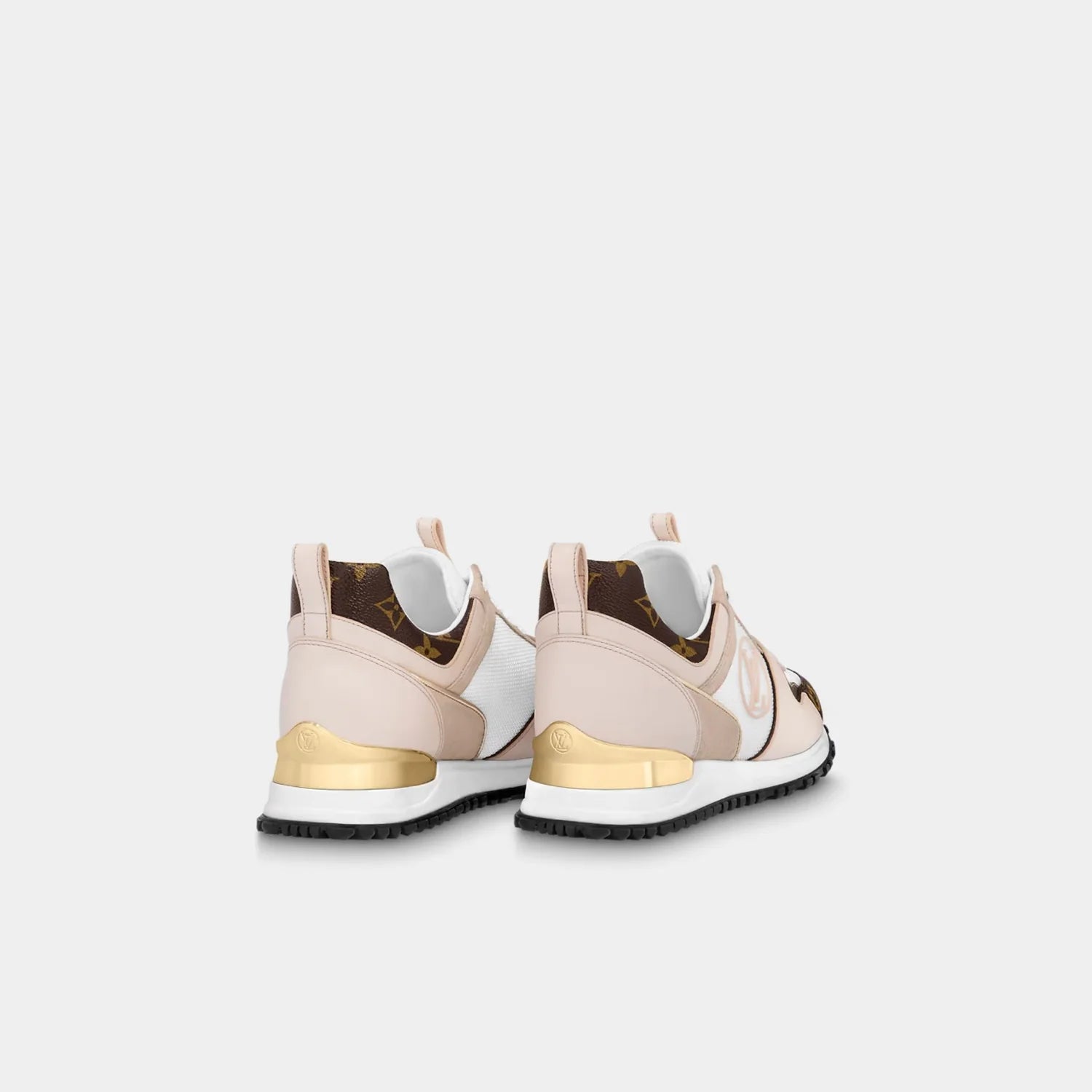 Louis Vuitton Run Away Sneaker in Suede Calf Leather & Monogram Canvas