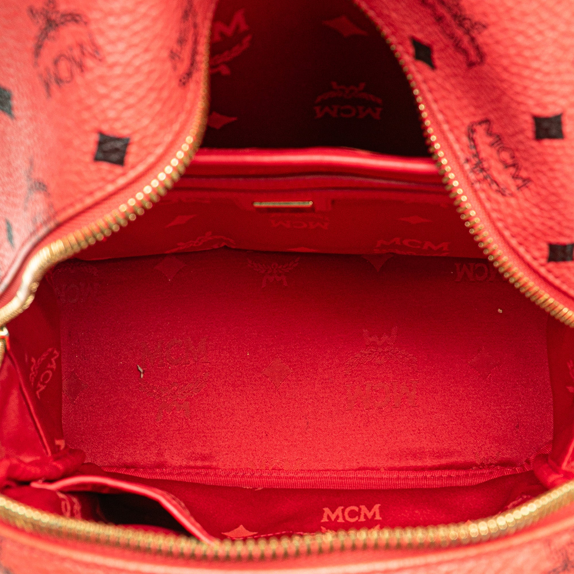 MCM Mini Visetos Coated Canvas Stark Backpack - The Boutique