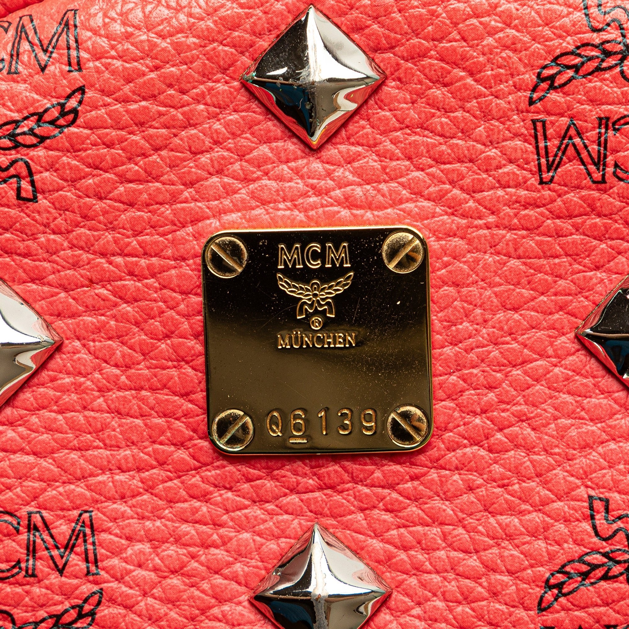 MCM Mini Visetos Coated Canvas Stark Backpack - The Boutique
