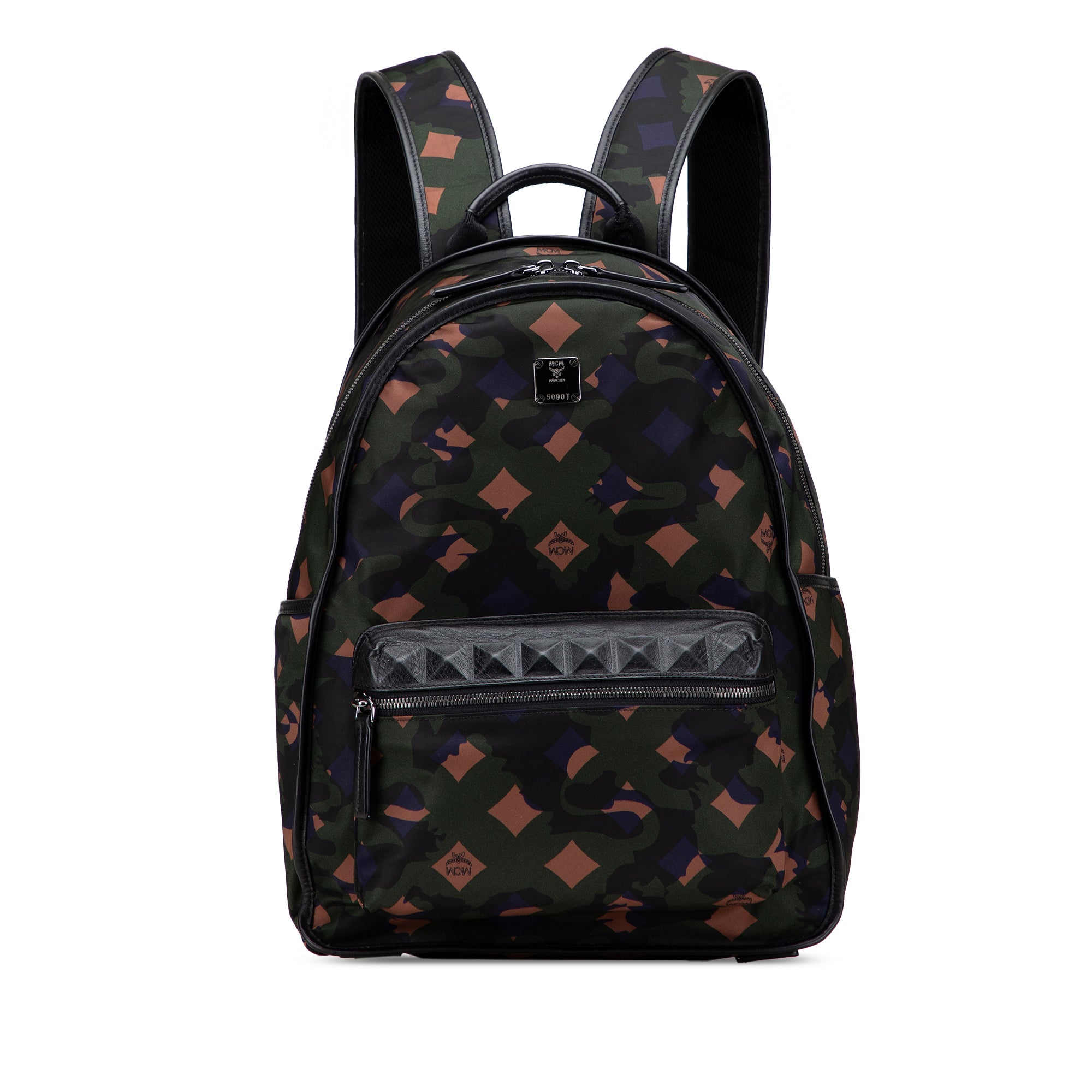 MCM Nylon Camo Munich Lion Dieter Backpack - The Boutique