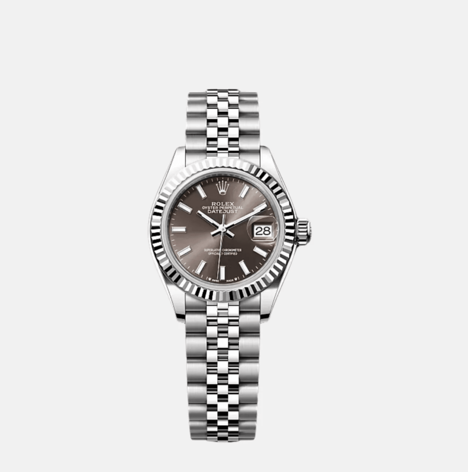 Rolex Lady-Datejust 28 279174 Silver Dial Jubilee Bracelet - The Boutique
