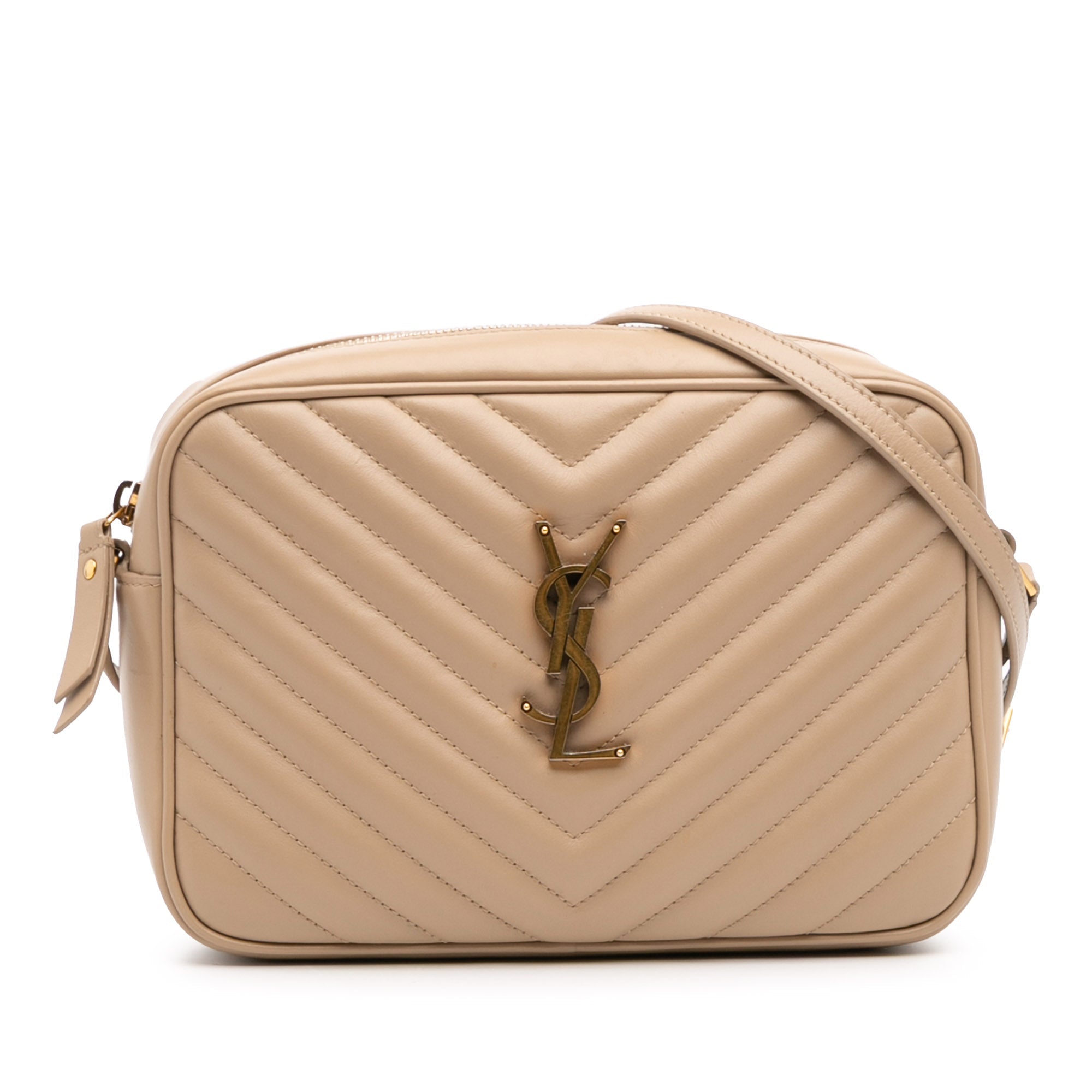 Saint Laurent Matelasse Leather Monogram Lou Camera Bag - The Boutique