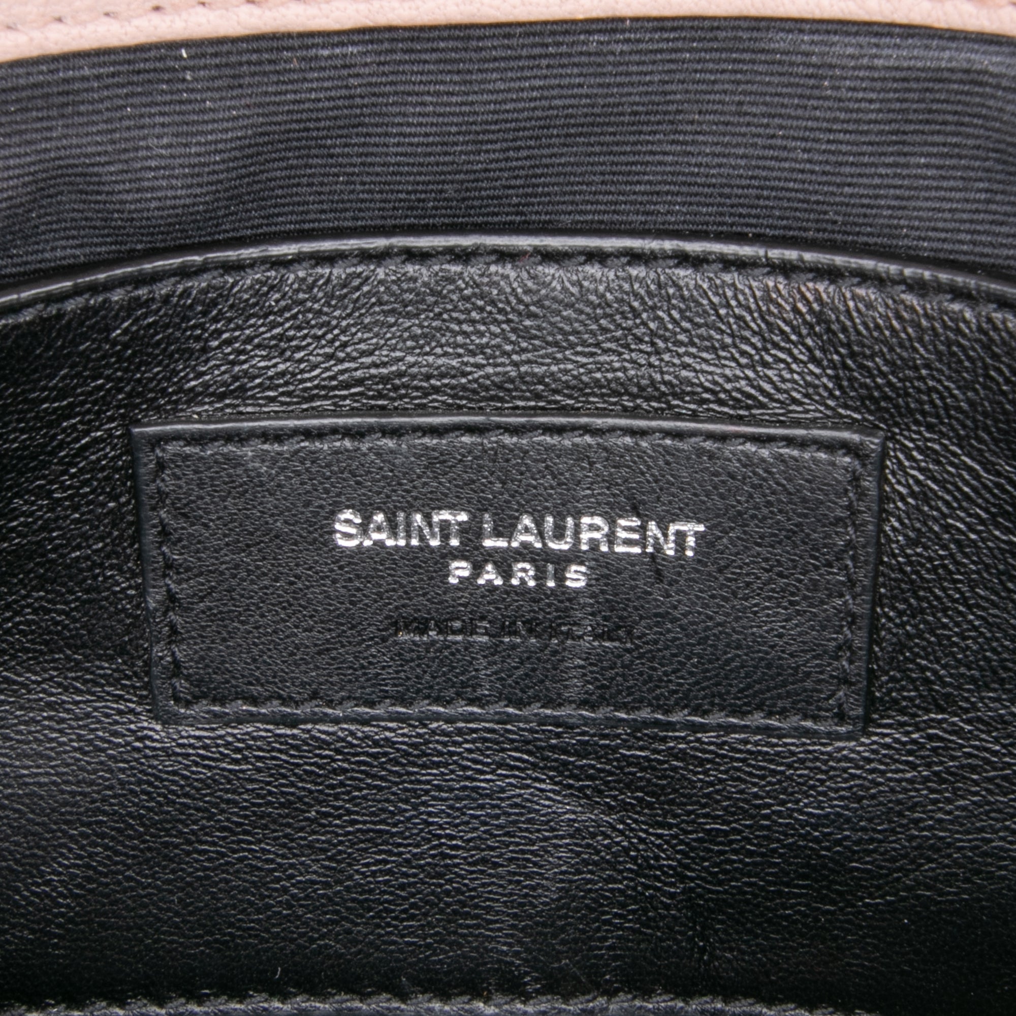 Saint Laurent Medium Quilted Chevron Sheepskin College Satchel - The Boutique